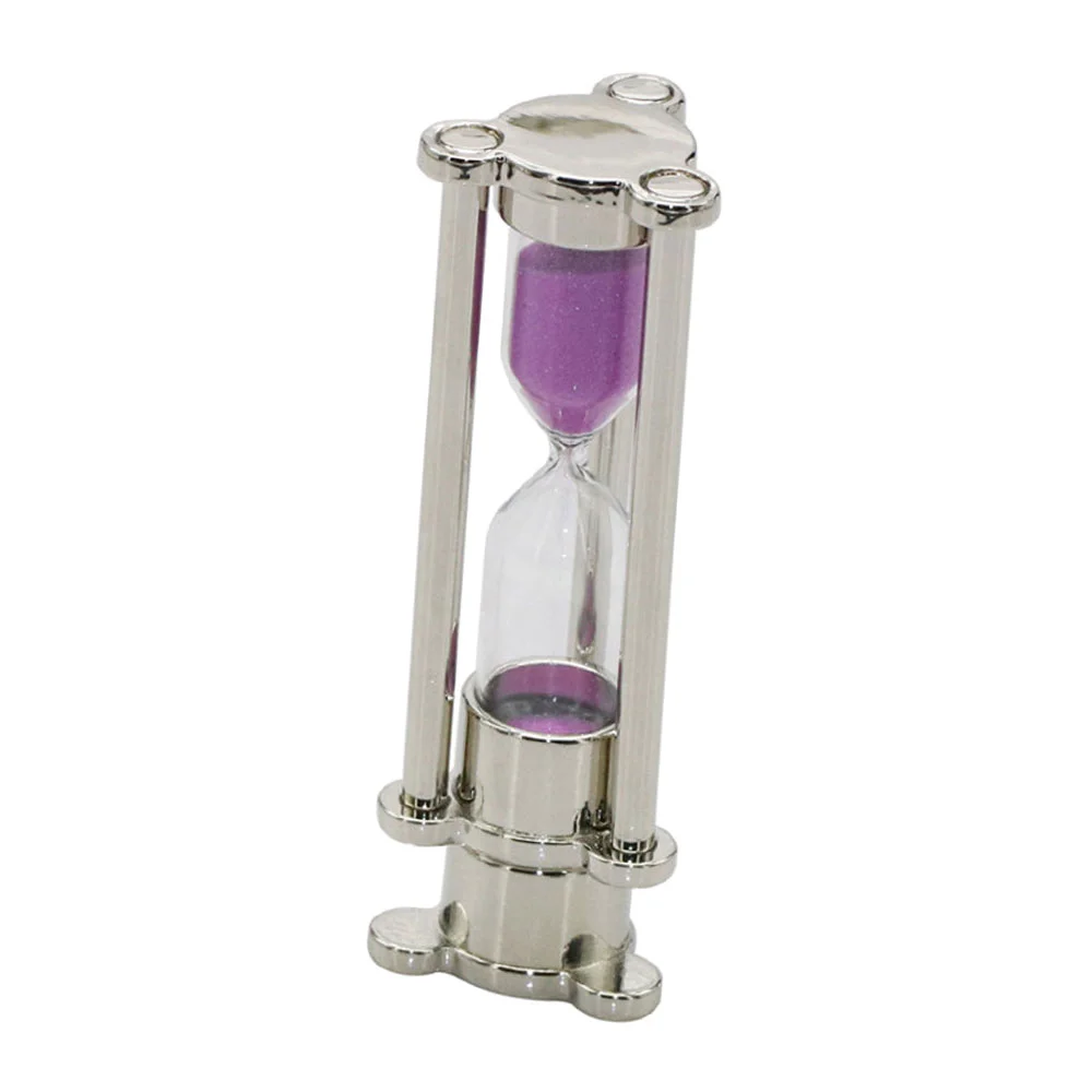 Флешка Стеклянные Песочные часы Hourglass W82 фиолетовый 8 Гб Серебристый - фото 7