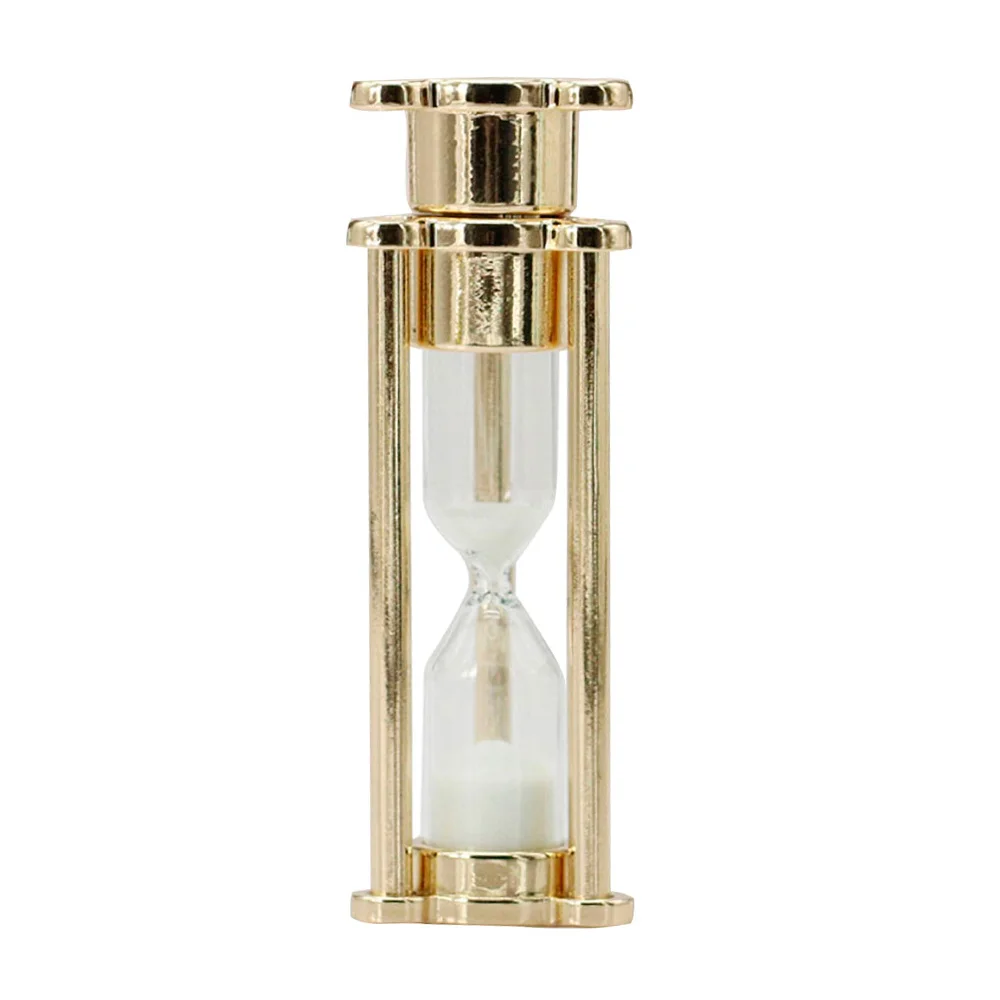 Флешка Стеклянные Песочные часы Hourglass W82 золотой / белый 1 Гб - фото 1