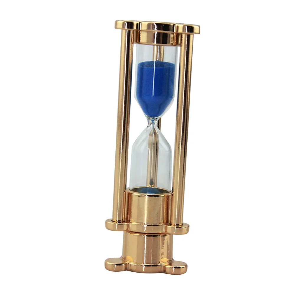Флешка Стеклянные Песочные часы Hourglass W82 золотой / синий 256 Гб - фото 2