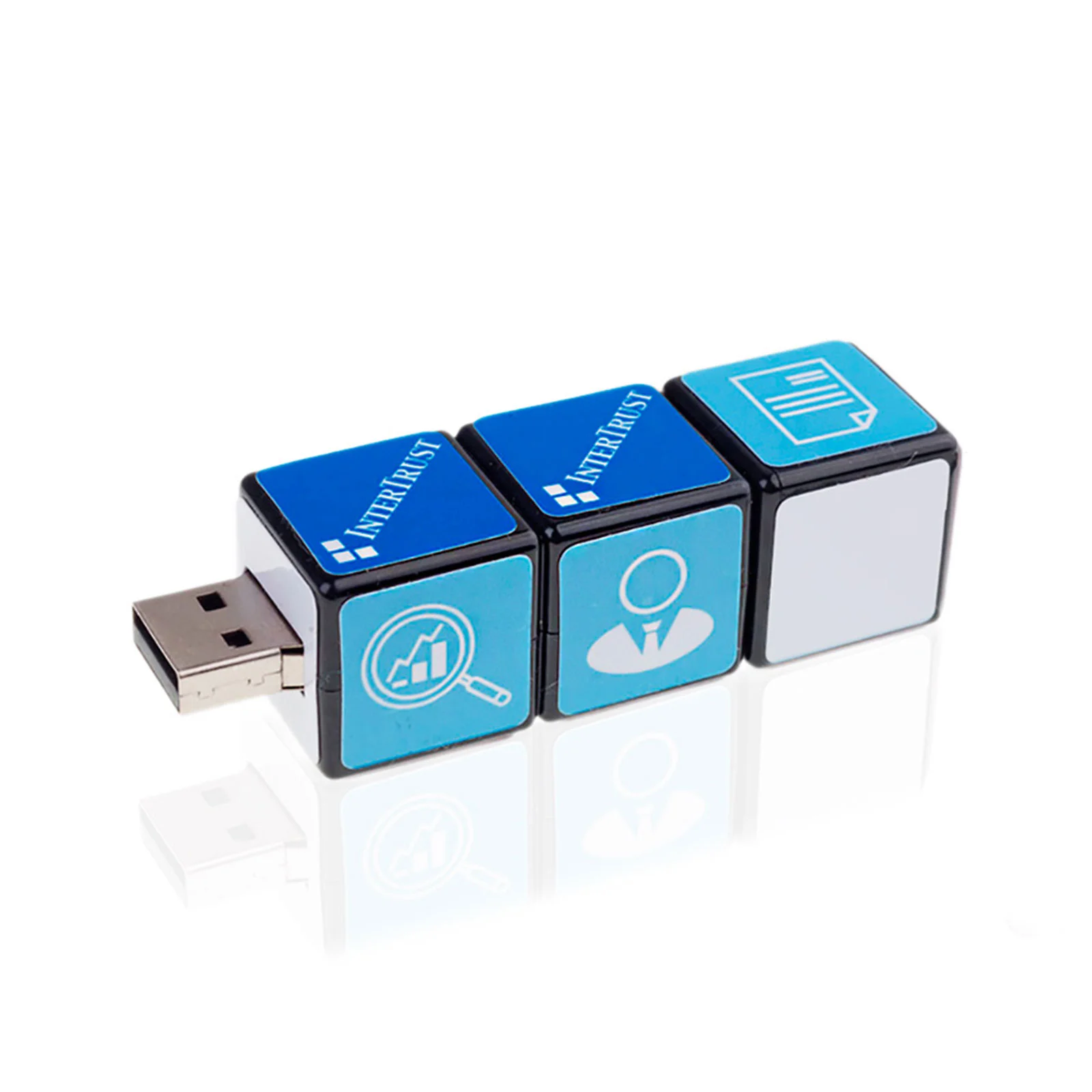 Флешка Пластиковая Кубирубикс Cubirubix S85 белый 8 Гб - фото 8