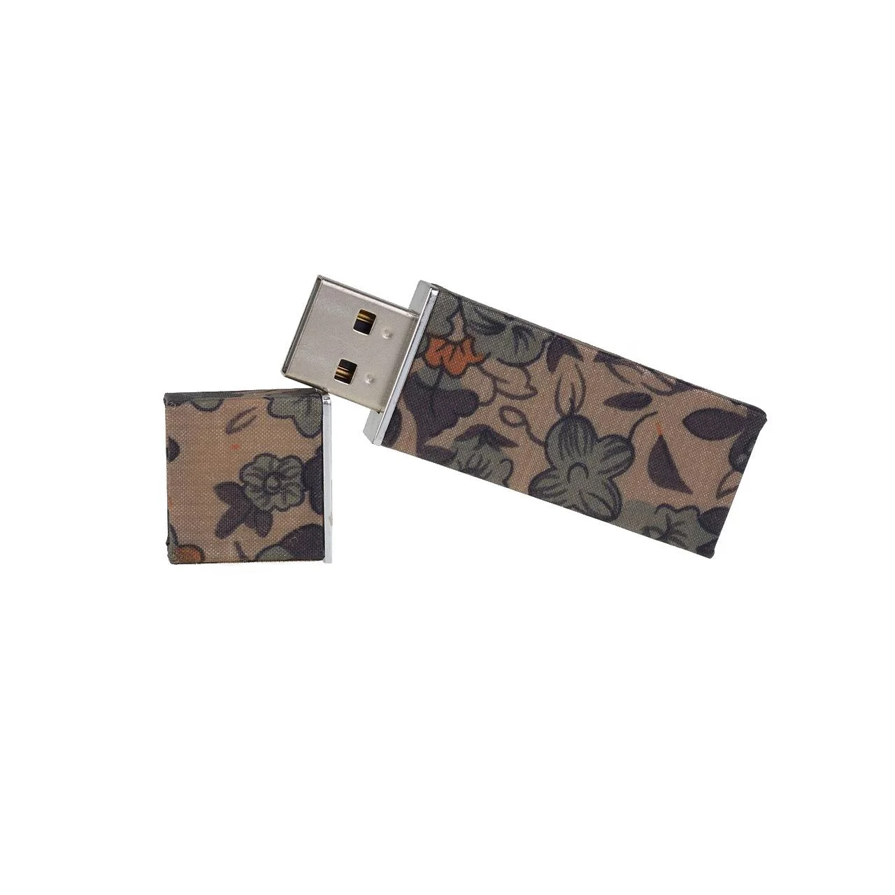 Флешка Тканевая Стего Stego Textile X86 коричневый 8 Гб - фото 4