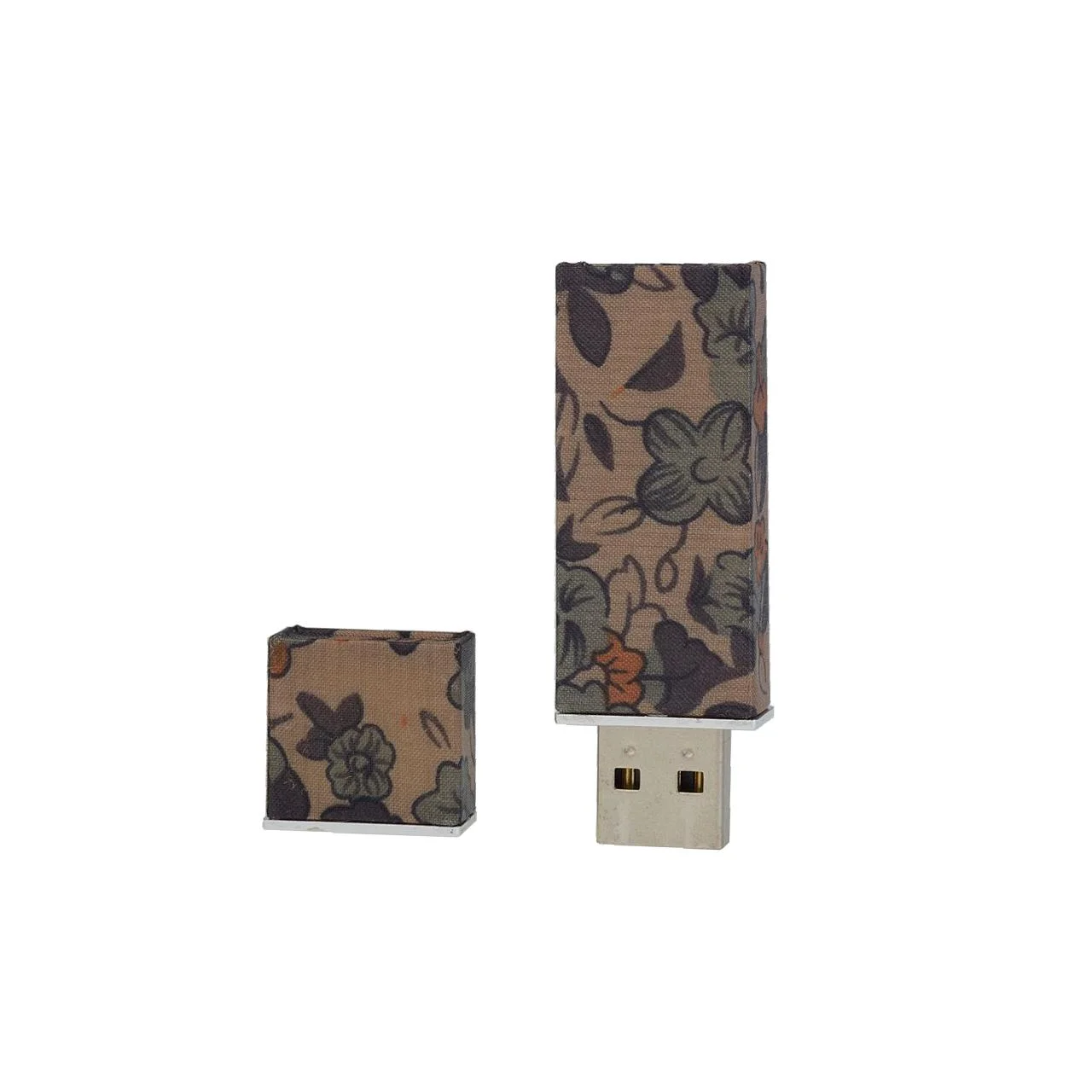 Флешка Тканевая Стего Stego Textile X86 коричневый 32 Гб - фото 5