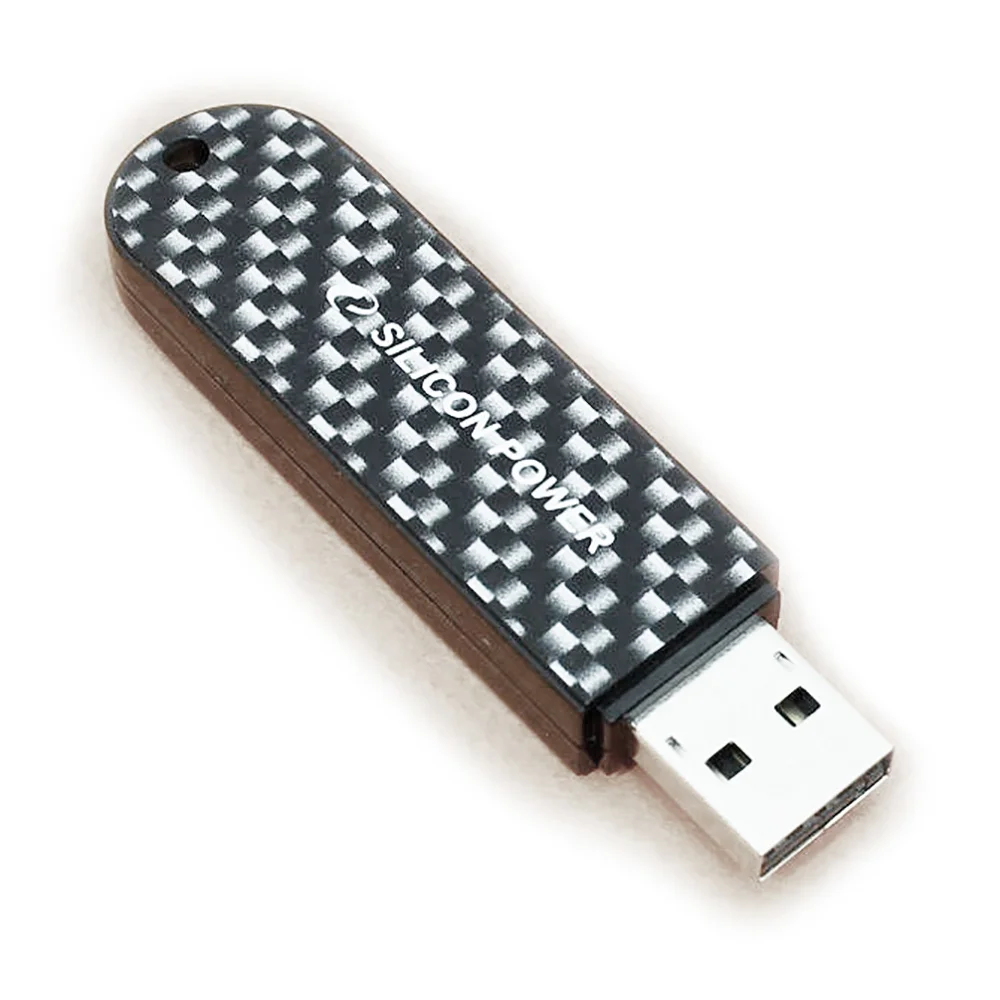 Флешка Карбоновая LuxMini 920 Carbon L88 черная 8 Гб