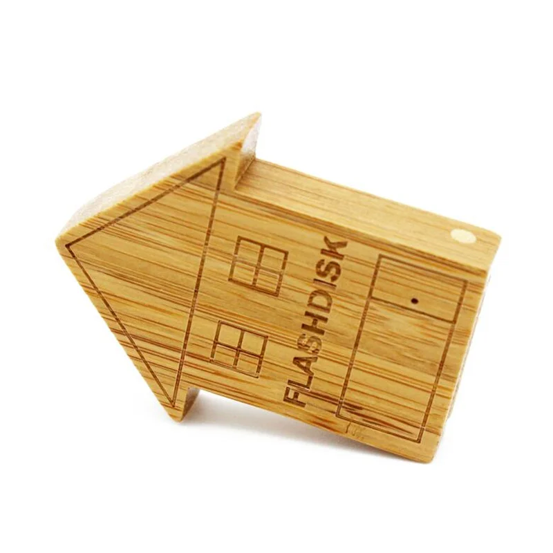Флешка Деревянный Дом Хаунтен House Houten F91 бежевая 64 Гб - фото 6