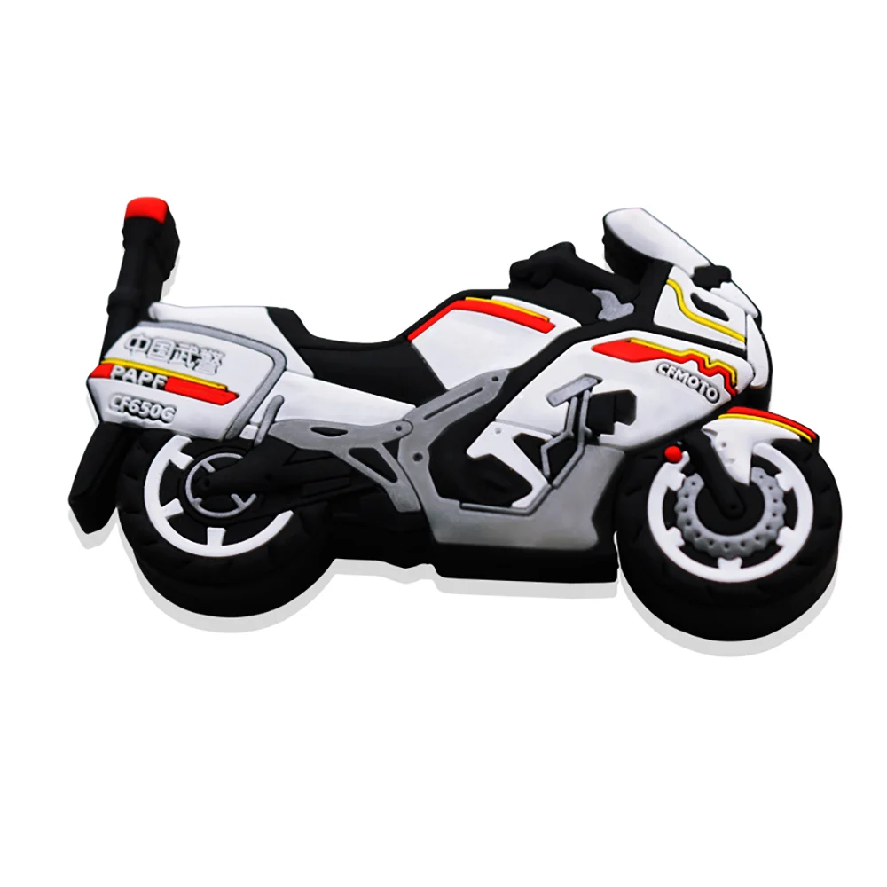 Флешка Резиновая Мотоцикл CFMOTO Motorcycle Q96 белый 4 Гб - фото 1