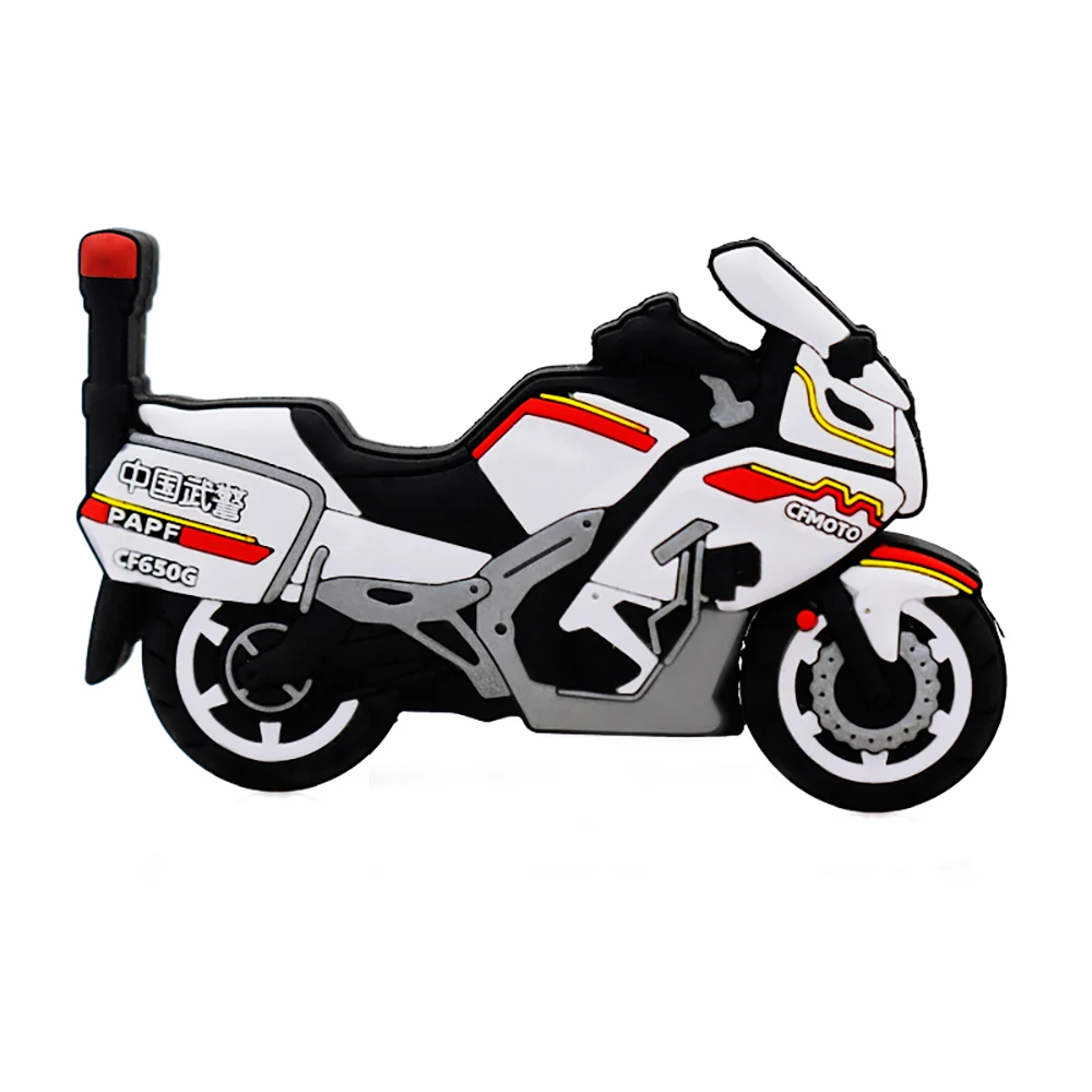 Флешка Резиновая Мотоцикл CFMOTO Motorcycle Q96 белый 4 Гб - фото 10