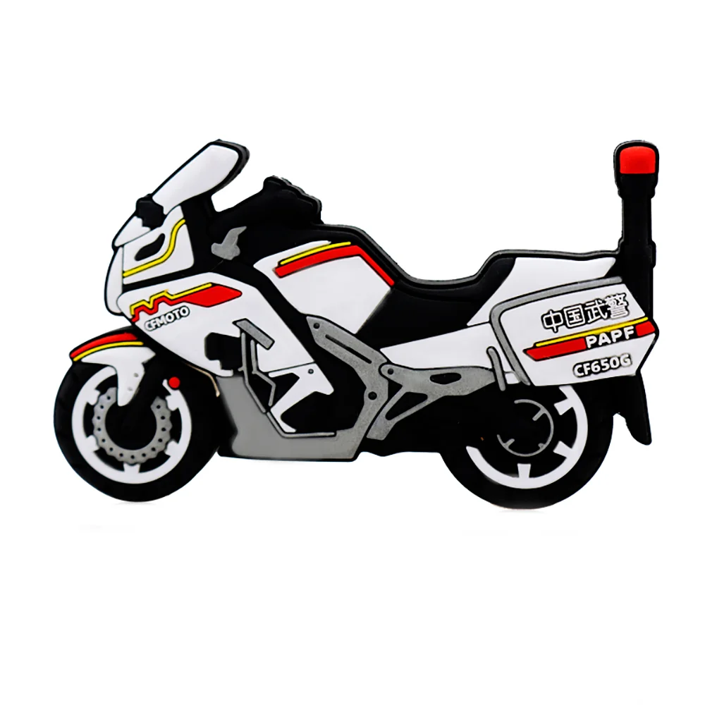 Флешка Резиновая Мотоцикл CFMOTO Motorcycle Q96 белый 4 Гб - фото 3