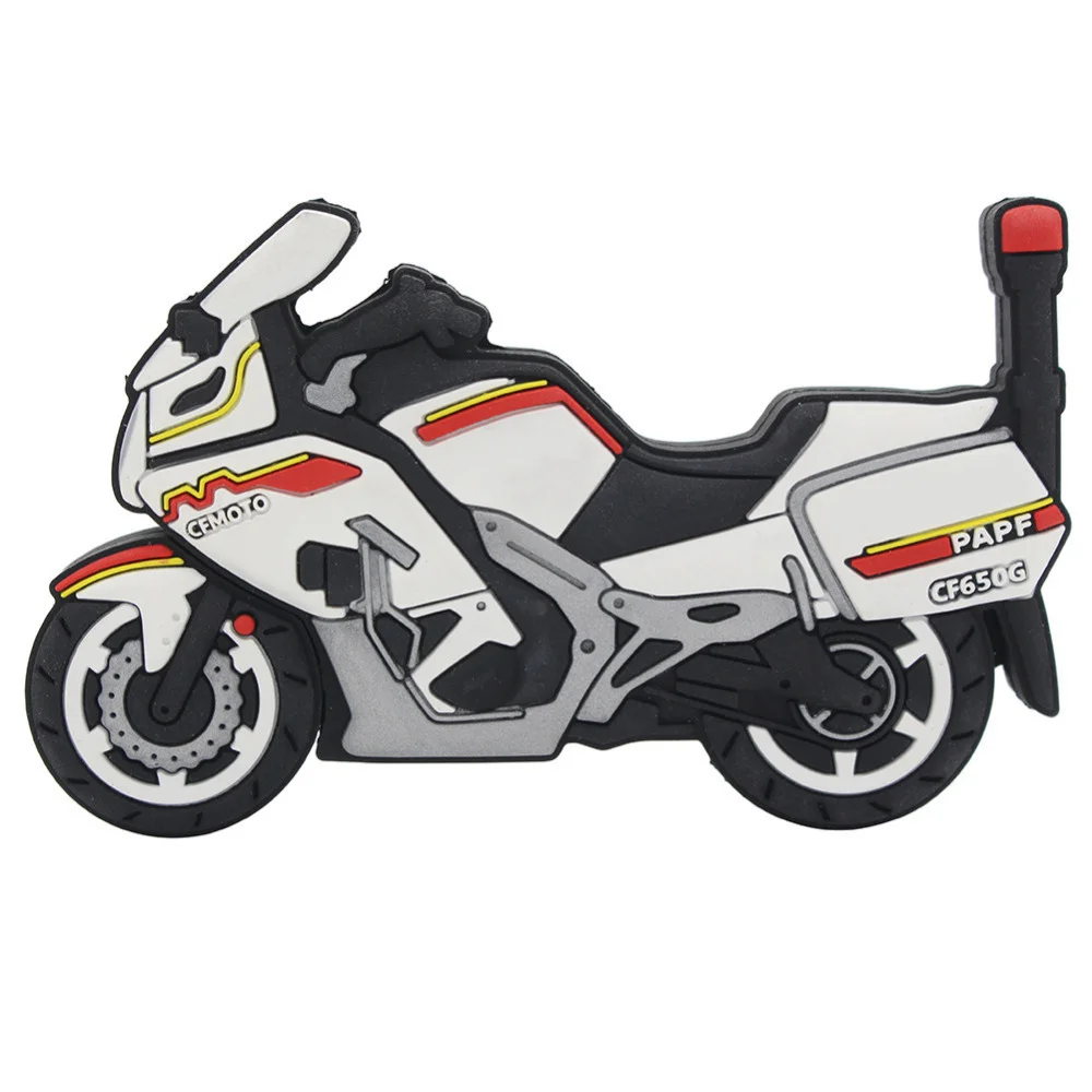 Флешка Резиновая Мотоцикл CFMOTO Motorcycle Q96 белый 4 Гб - фото 5