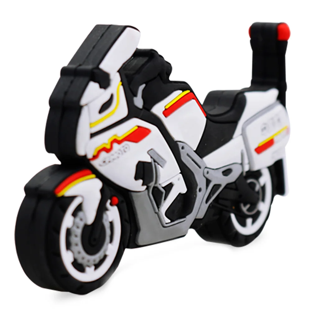 Флешка Резиновая Мотоцикл CFMOTO Motorcycle Q96 белый 4 Гб - фото 9