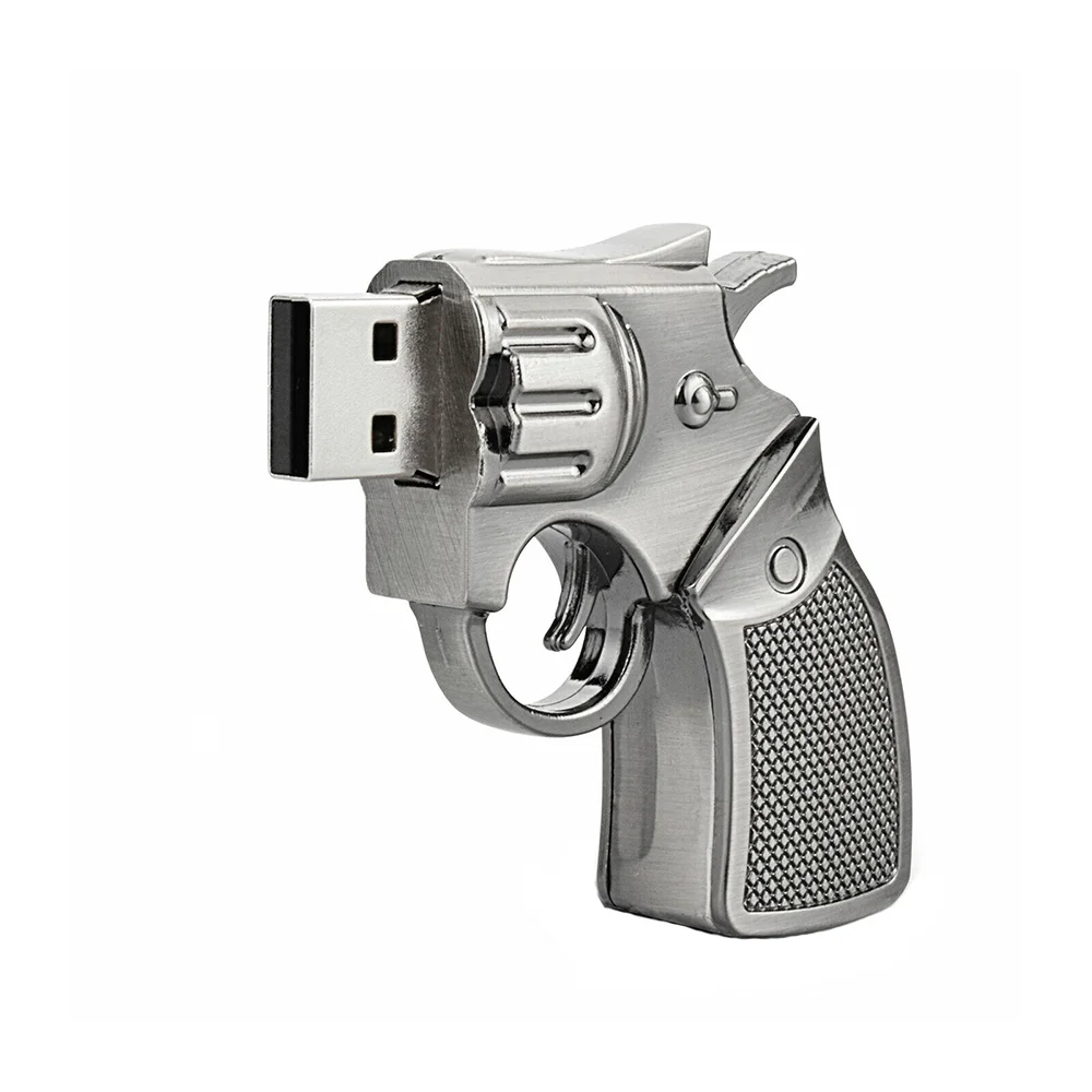 Флешка Металлическая Револьвер Revolver R98 черный 256 Гб - фото 3