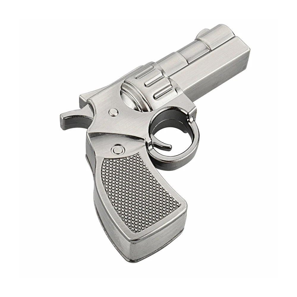 Флешка Металлическая Револьвер Revolver R98 черный 1 ТБ - фото 1