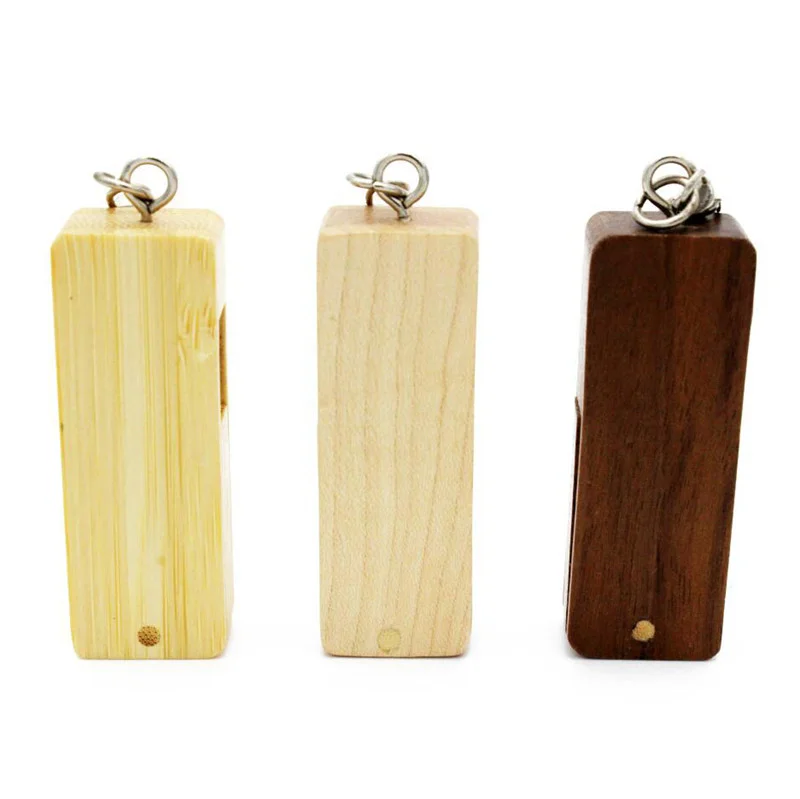 Флешка Деревянная Твистер Twister Classic Wood F106 коричневый 1 Гб - фото 3