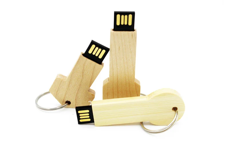 Флешка Деревянная Ключ Key Wood F108 бежевый 128 Гб - фото 3