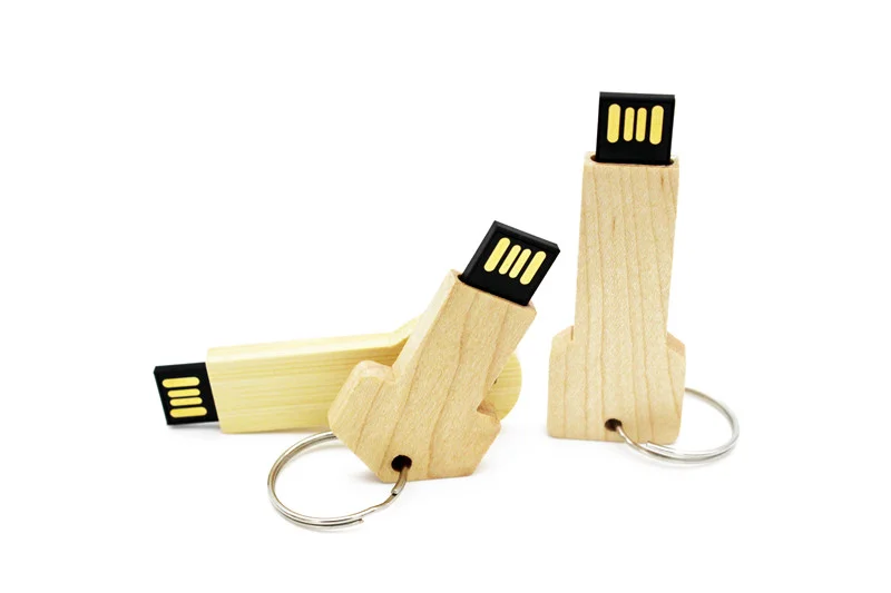 Флешка Деревянная Ключ Key Wood F108 бежевый 128 Гб - фото 5