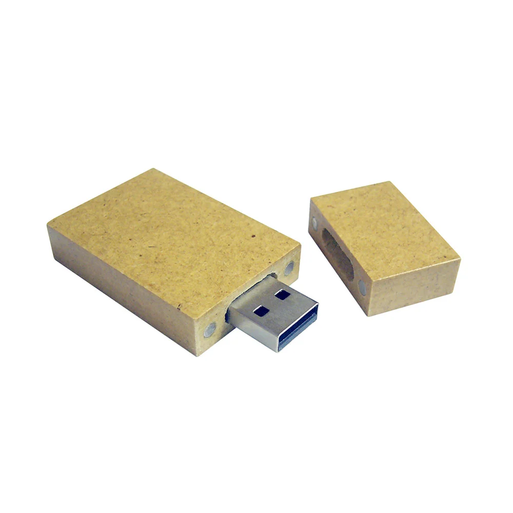 Флешка Бумажная Плитка Plate Paper D117 бежевый 8 Гб - фото 6