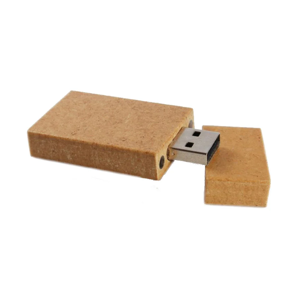 Флешка Бумажная Плитка Plate Paper D117 бежевый 1 Гб - фото 4