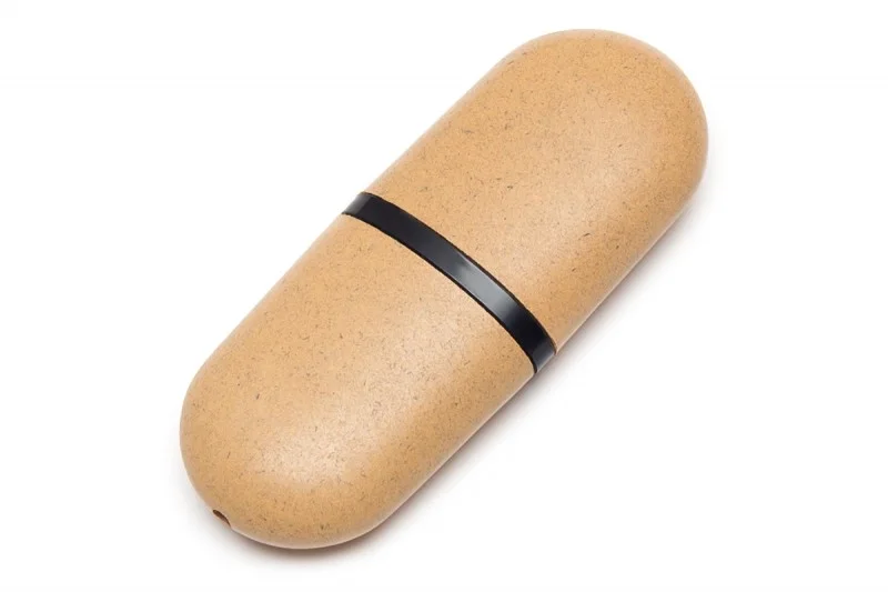 Флешка Бумажная Капсула Capsulel Paper D120 бежевая 8 Гб - фото 1