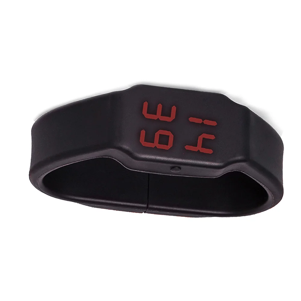 Флешка Силиконовая Наручные Часы Wrist Watch V122 черный 256 Гб - фото 5