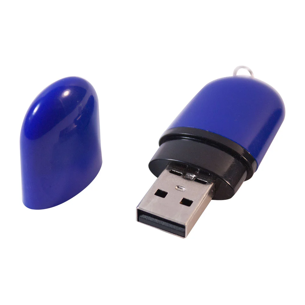 Флешка Пластиковая Капсула \Capsule\ S126 синий 4 Гб - фото 2
