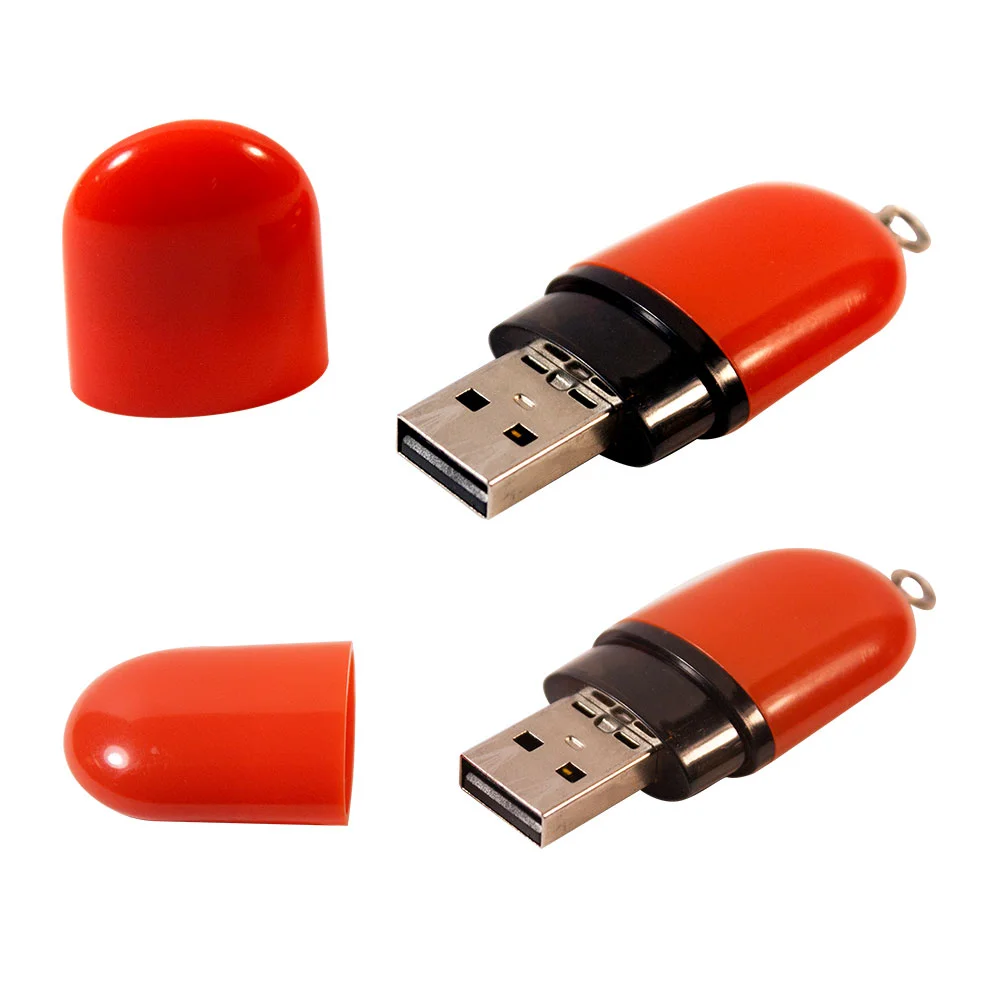 Флешка Пластиковая Капсула \Capsule\ S126 красный 4 Гб - фото 10