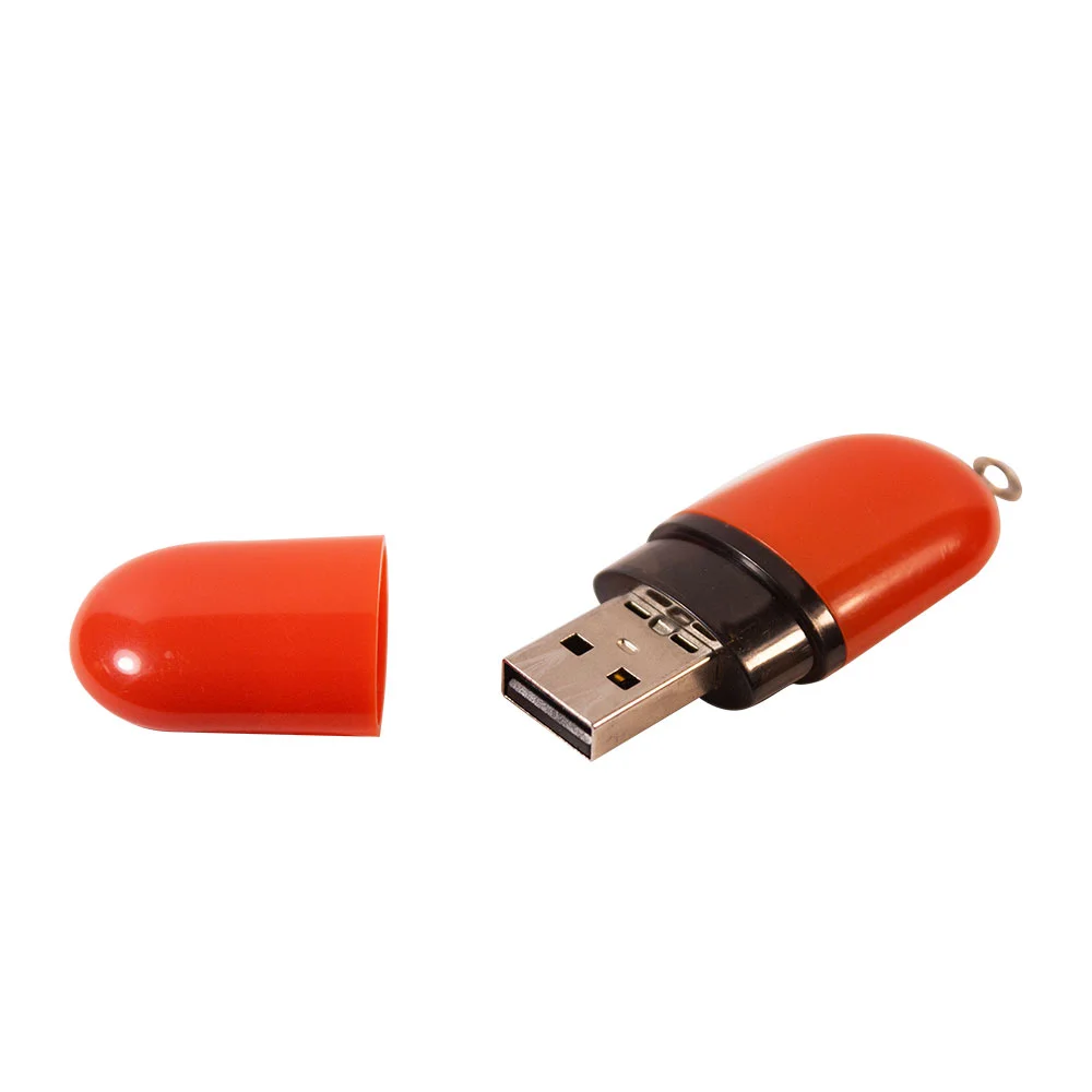 Флешка Пластиковая Капсула \Capsule\ S126 красный 4 Гб - фото 4