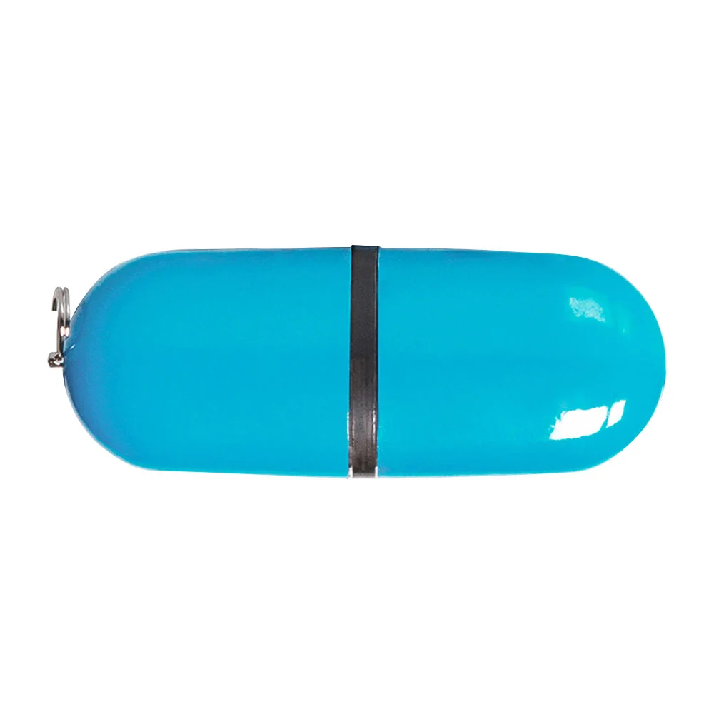 Флешка Пластиковая Капсула \Capsule\ S126 голубой 4 Гб - фото 3