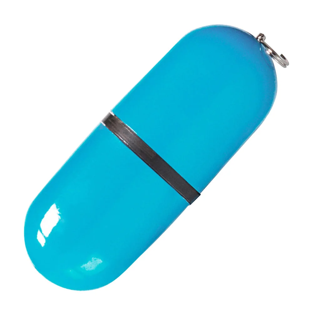 Флешка Пластиковая Капсула \Capsule\ S126 голубой 4 Гб - фото 7