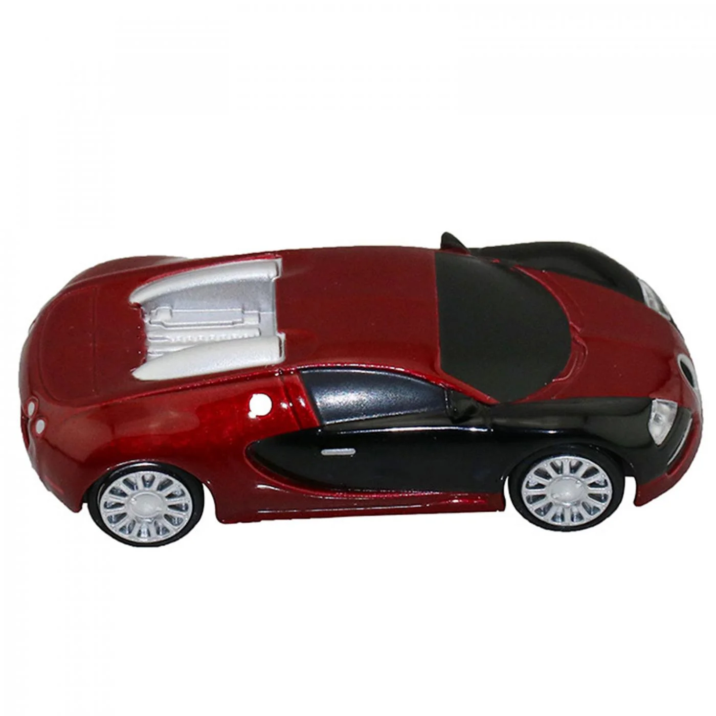 Флешка Металлическая Автомобиль Бугатти Bugatti Veyron R130 красная 8 Гб - фото 3