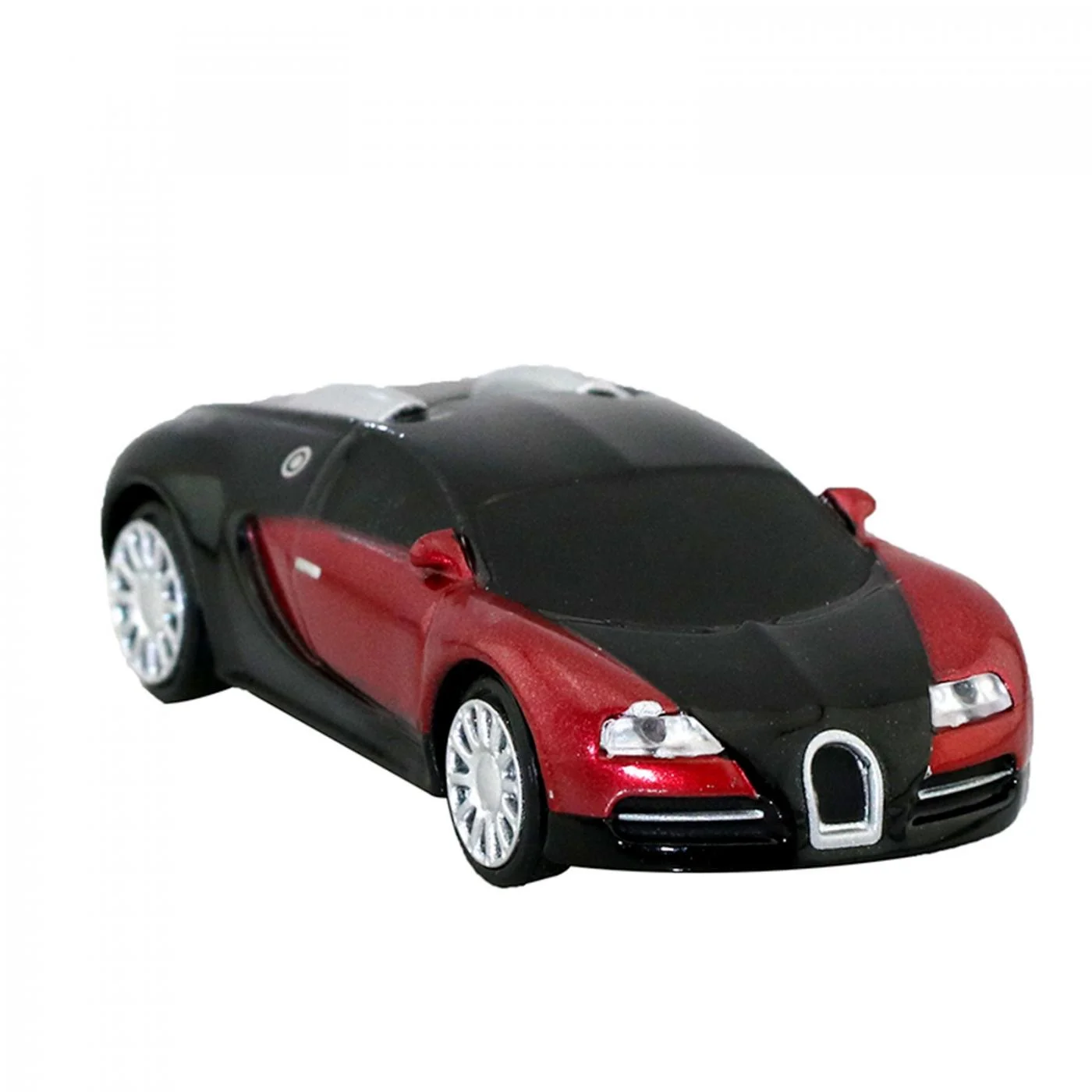 Флешка Металлическая Автомобиль Бугатти Bugatti Veyron R130 красная 8 Гб - фото 9