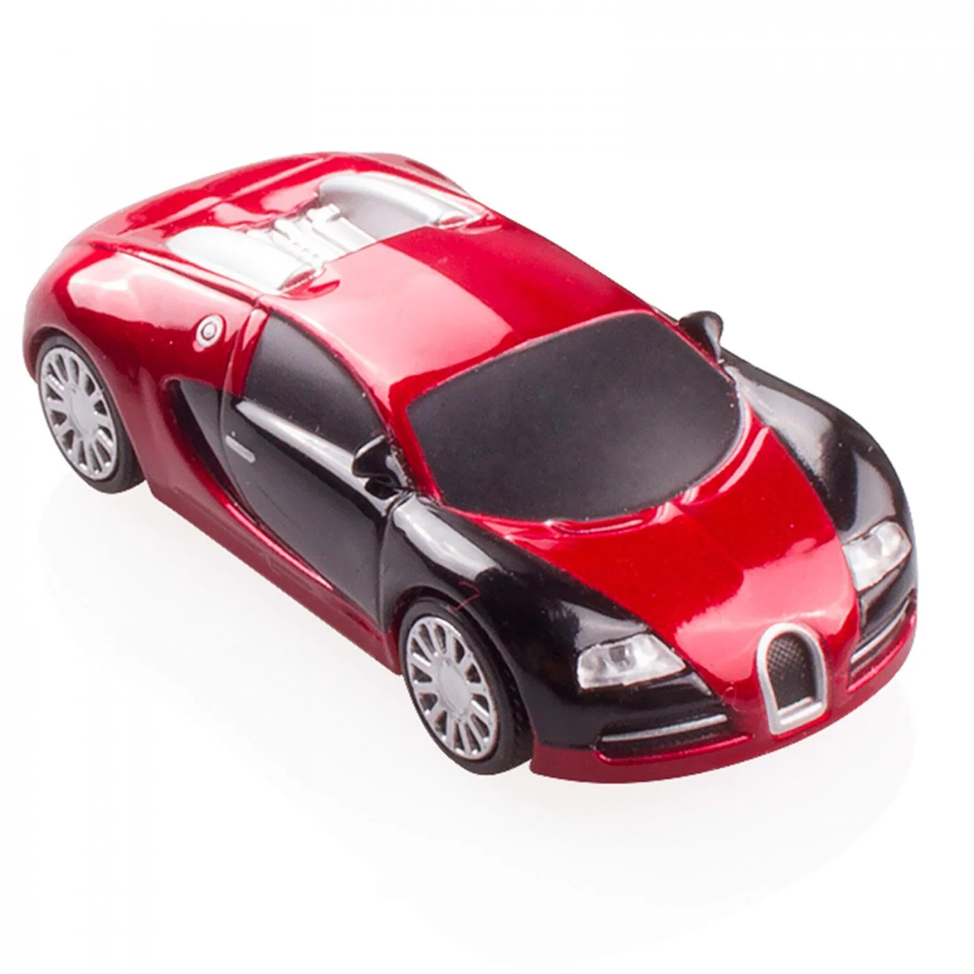 Флешка Металлическая Автомобиль Бугатти Bugatti Veyron R130 красная 32 Гб - фото 6
