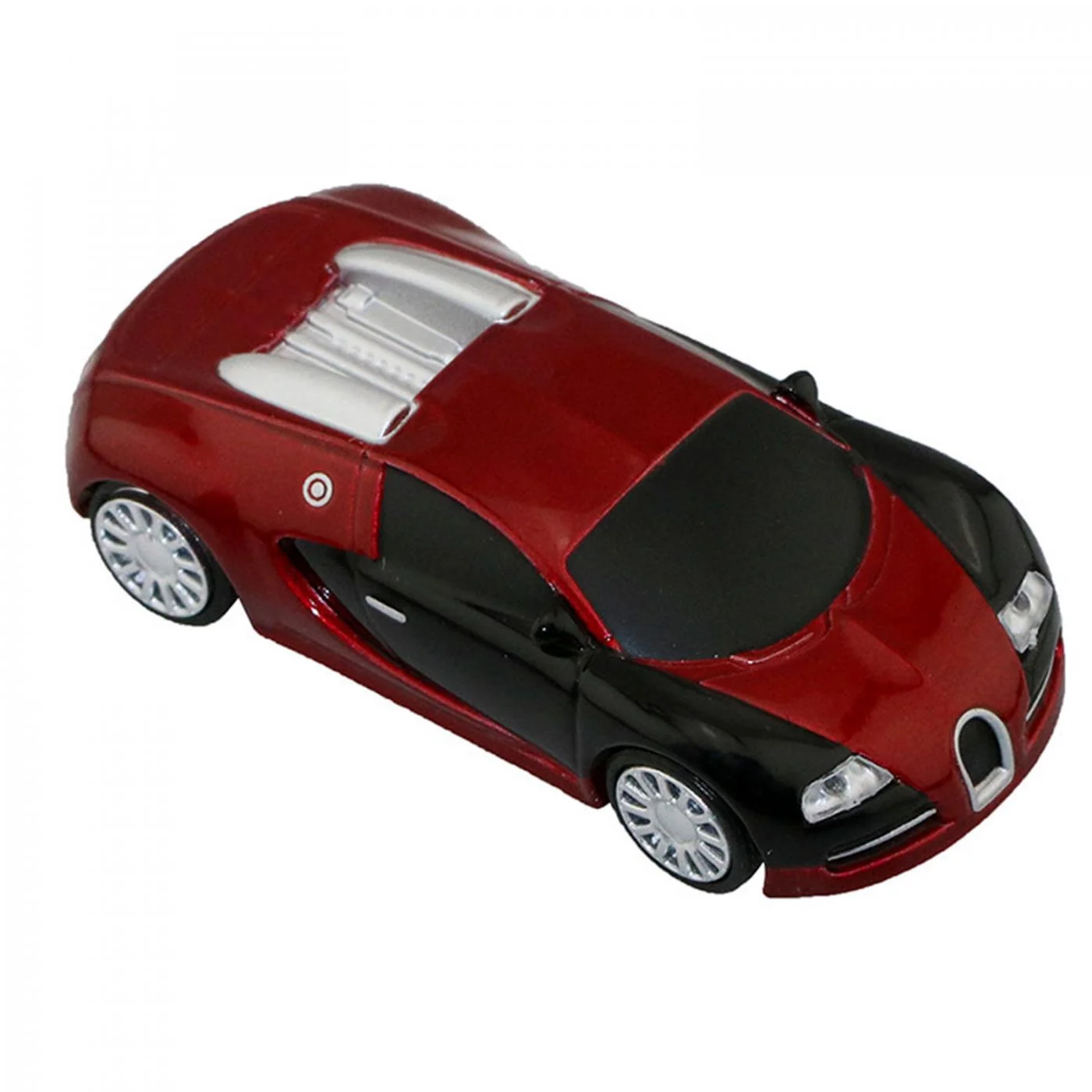 Флешка Металлическая Автомобиль Бугатти Bugatti Veyron R130 красная 32 Гб - фото 7