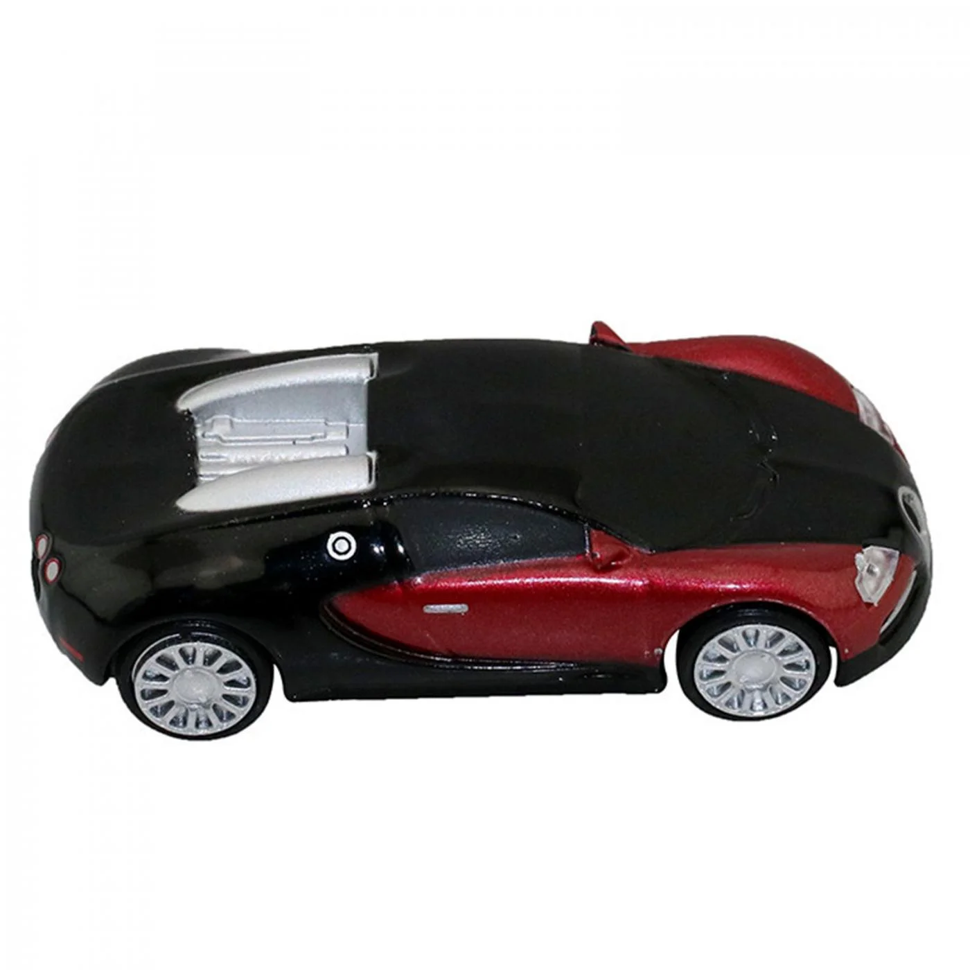 Флешка Металлическая Автомобиль Бугатти Bugatti Veyron R130 черная 32 Гб Красный - фото 4
