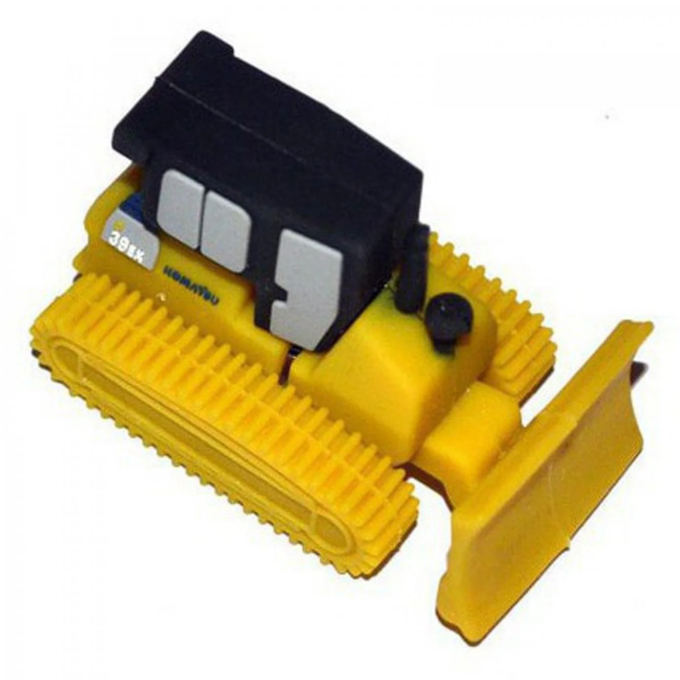 Флешка Резиновая Бульдозер Bulldozer Q132 желтый/черный 64 Гб 8 Гб - фото 4