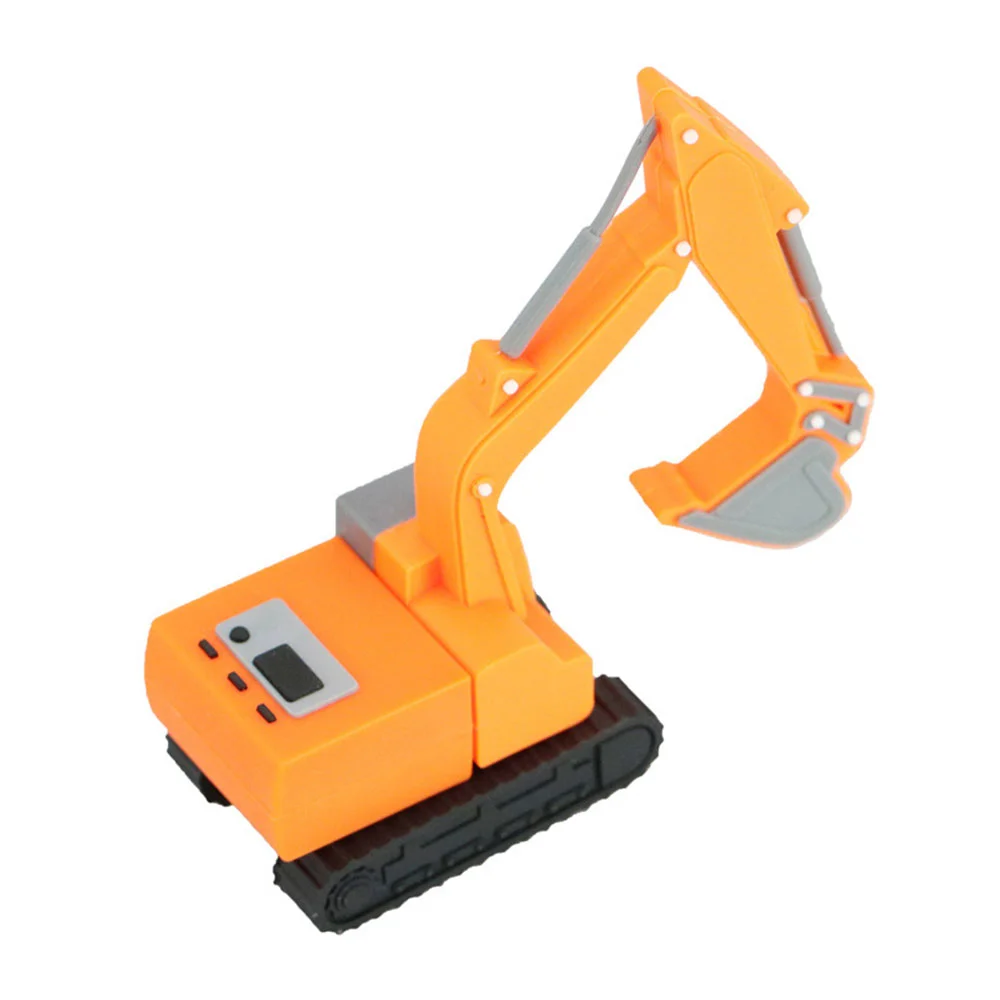 Флешка Резиновая Экскаватор Excavator Q133 оранжевый 1 Гб - фото 10