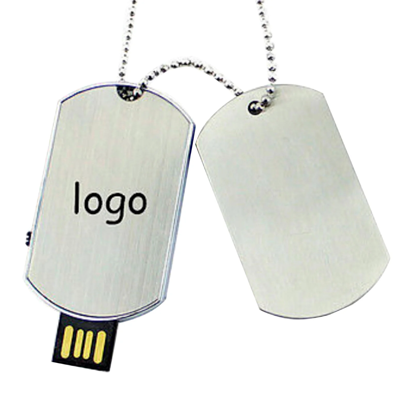 Флешка Металлическая Военный медальон Military medallion R136 серебряный 8 Гб - фото 6