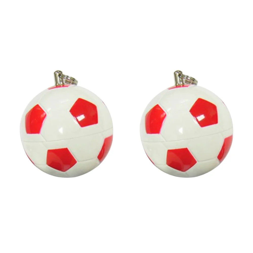 Флешка Пластиковая Футбольный Мяч \Soccer Ball\ S140 белый / красный 4 Гб - фото 8