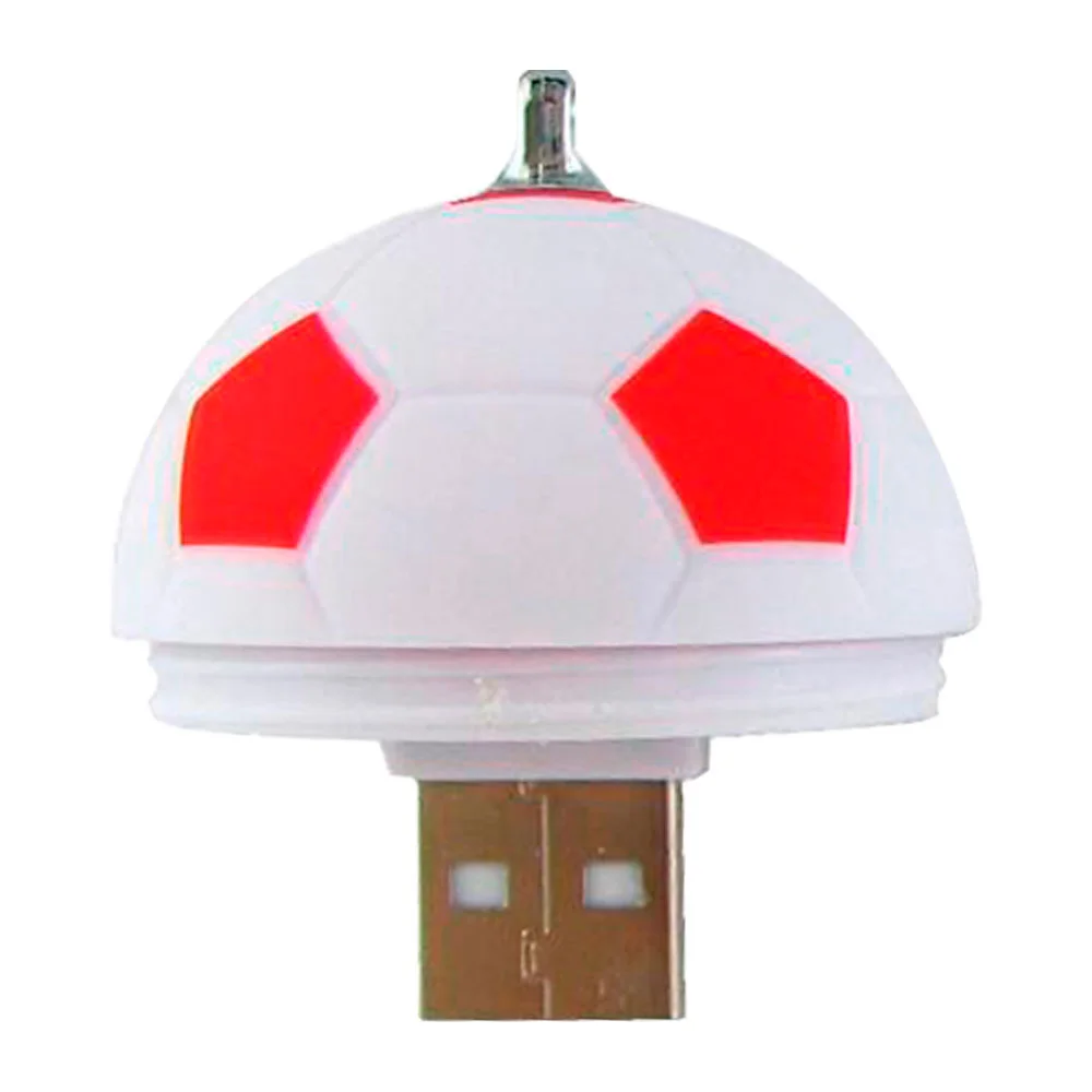 Флешка Пластиковая Футбольный Мяч "Soccer Ball" S140 белый / красный матовый 4 Гб - фото 5