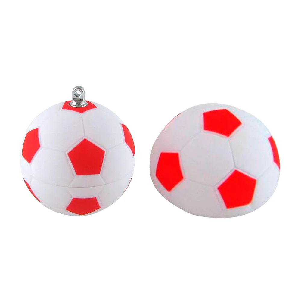 Флешка Пластиковая Футбольный Мяч "Soccer Ball" S140 белый / красный матовый 4 Гб - фото 7