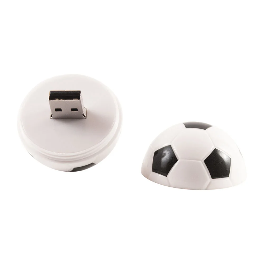 Флешка Пластиковая Футбольный Мяч \Soccer Ball\ S140 белый / черный 256 Гб - фото 7