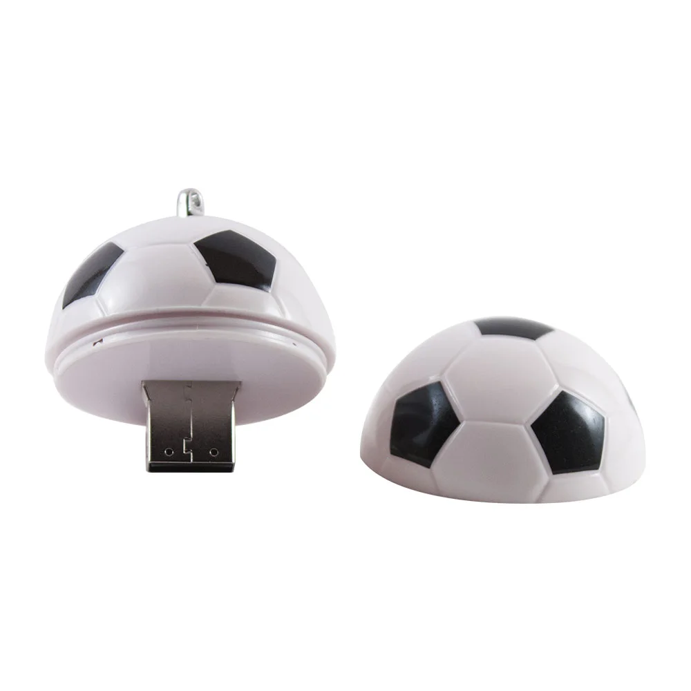 Флешка Пластиковая Футбольный Мяч \Soccer Ball\ S140 белый / черный 512 Гб - фото 5