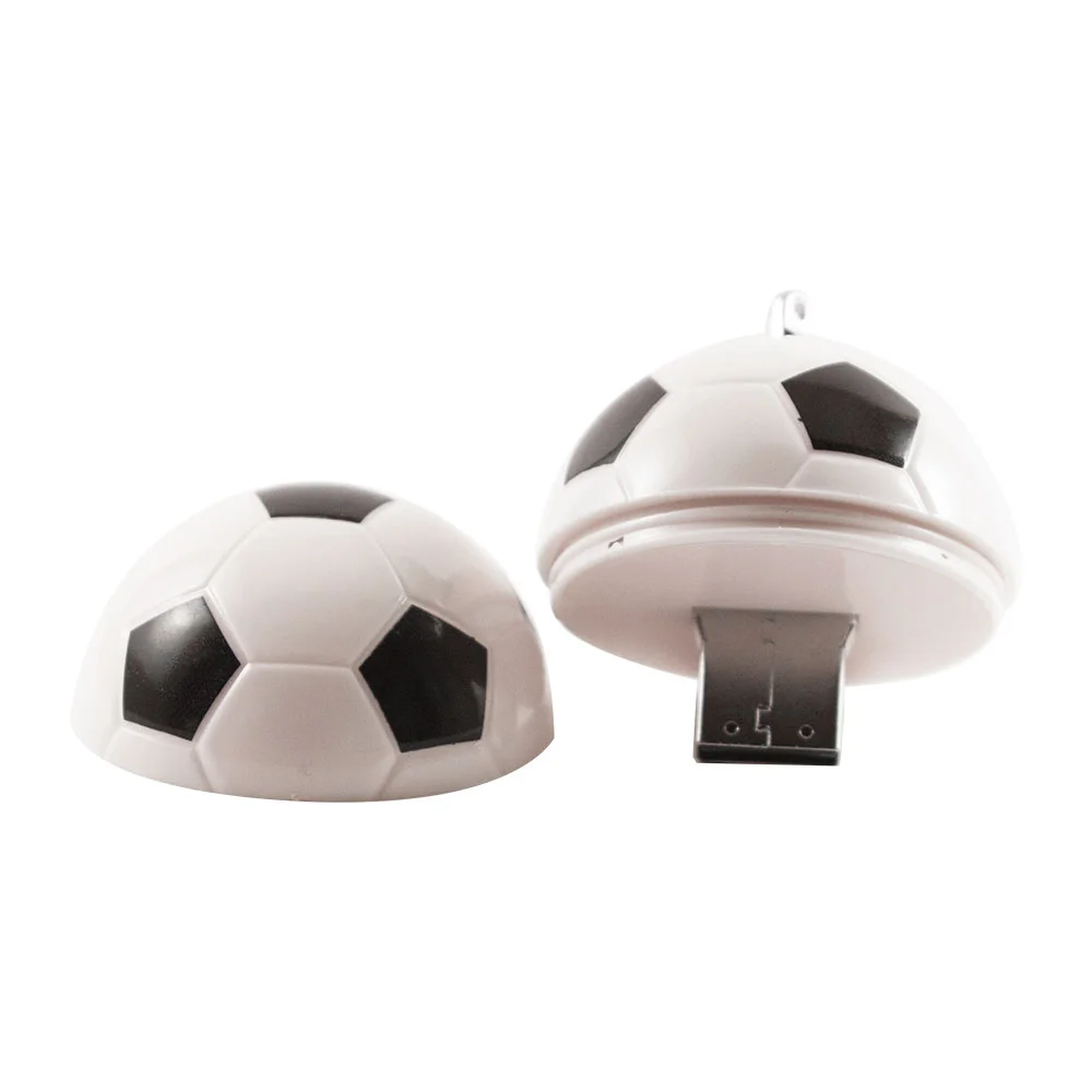 Флешка Пластиковая Футбольный Мяч \Soccer Ball\ S140 белый / черный 512 Гб - фото 6