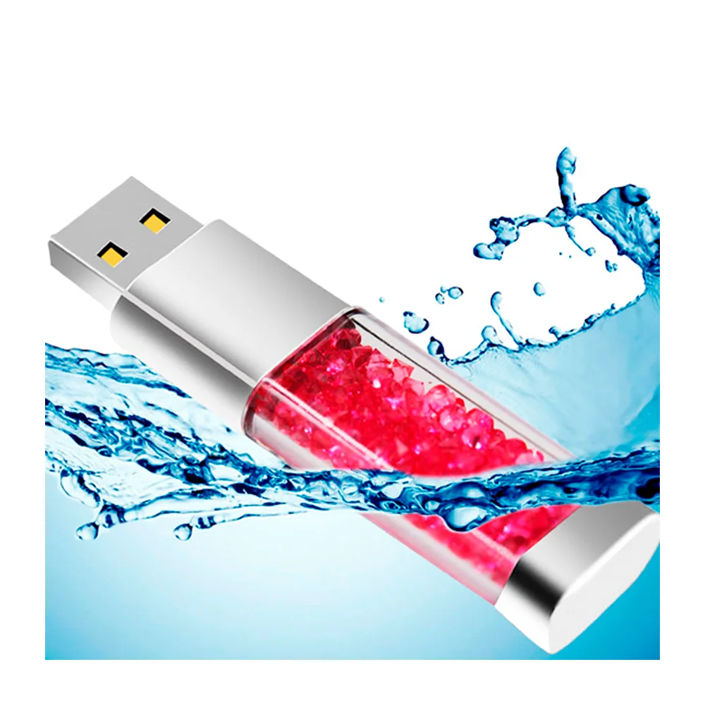 Флешка Стеклянная Призма Prisma W142 красный 4 Гб - фото 6
