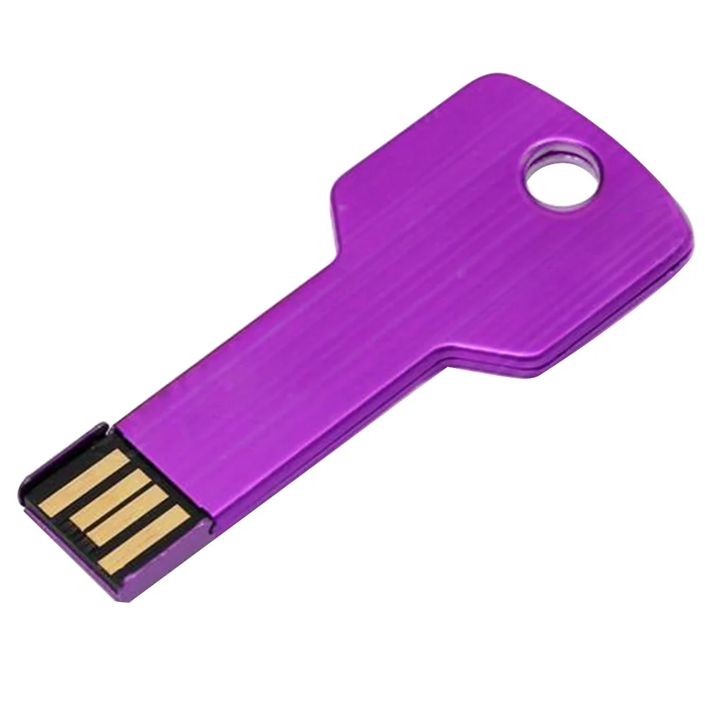 Флешка Металлическая Ключ Key R145 фиолетовый 4 Гб - фото 1