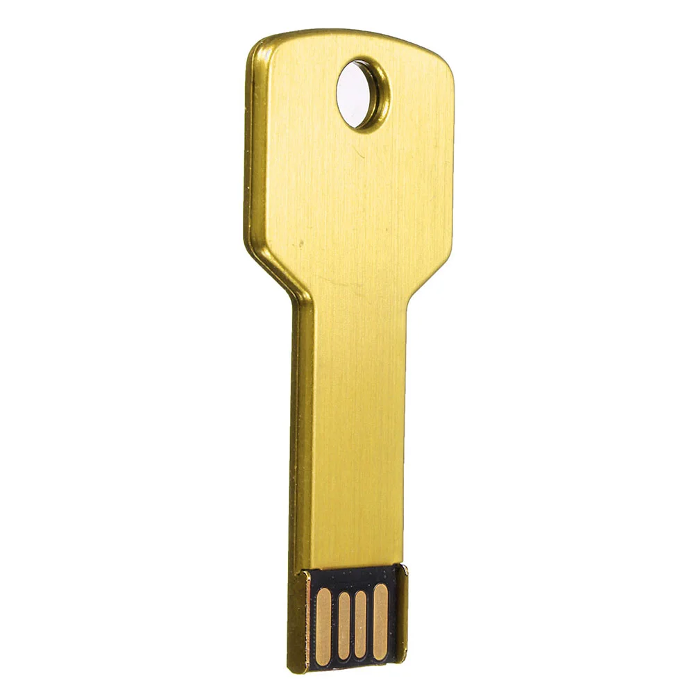 Флешка Металлическая Ключ \Key\ R145 золотой глянец 256 Гб - фото 4