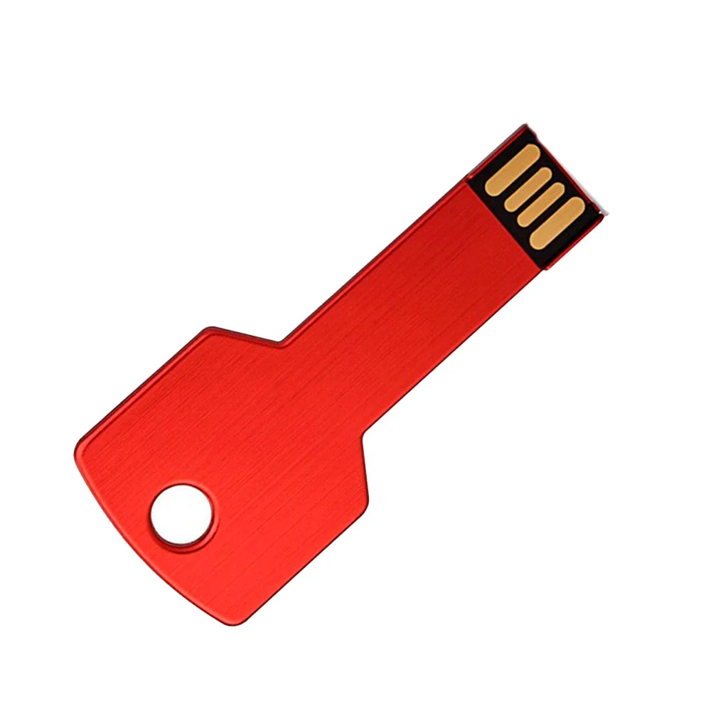Флешка Металлическая Ключ "Key" R145 красный 128 Гб - фото 3