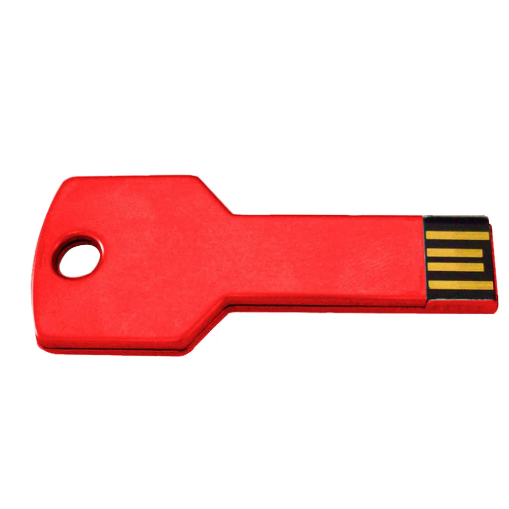 Флешка Металлическая Ключ Key R145 красный 1 Гб - фото 4