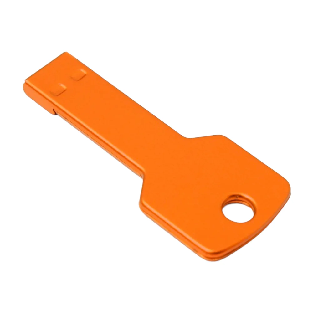 Флешка Металлическая Ключ Key R145 оранжевый 32 Гб - фото 2