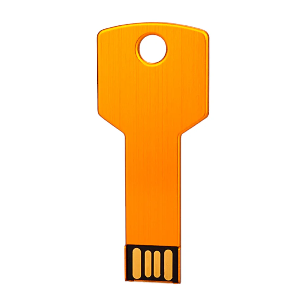 Флешка Металлическая Ключ Key R145 оранжевый 256 Гб - фото 4