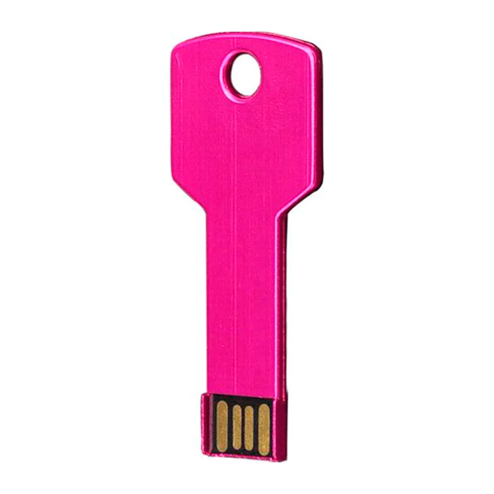 Флешка Металлическая Ключ Key R145 розовый 128 Гб - фото 3