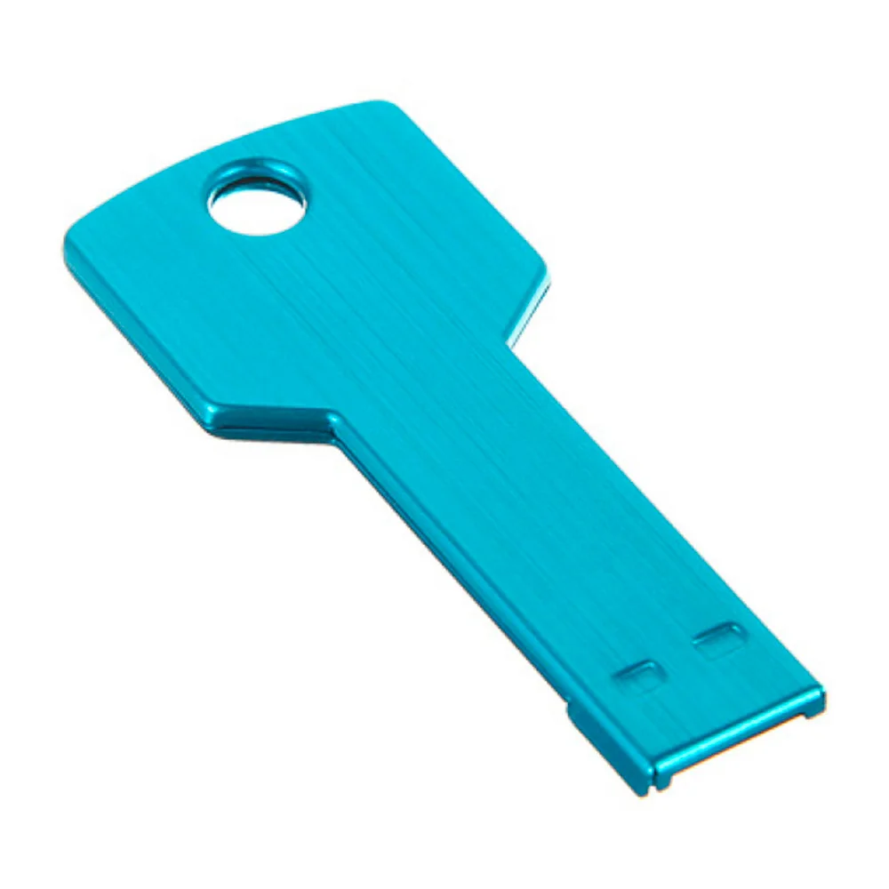 Флешка Металлическая Ключ Key R145 голубой 64 Гб - фото 3